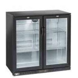 Arrière-bar Ext Noir Groupe Logé 2 Portes battantes vitrées 201L