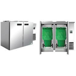 Refroidisseur de poubelle Ep60mm 1160L ou 2 containers 240 litres