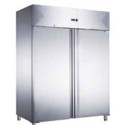 Armoire froide positive 1200L Ext inox 2 portes GN2/1 Groupe Logé