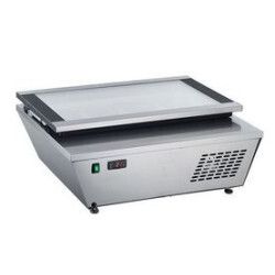 Présentoir crème glacée Couvercle en verre droit 77L