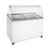 Présentoir crème glacée Vitrine en verre 381L