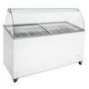 Présentoir crème glacée Vitrine en verre 467L