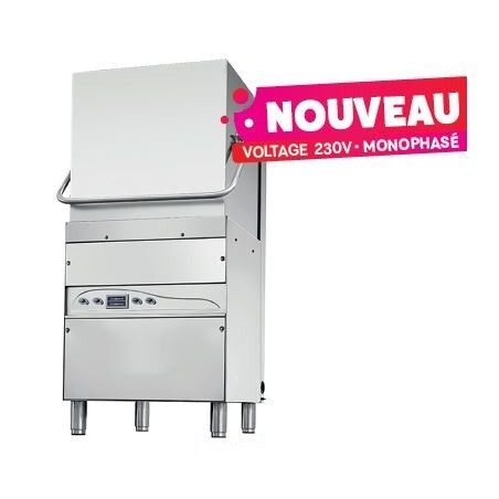Lave-vaisselle à capot sans adoucisseur Panier carré 50x50 Monophasé