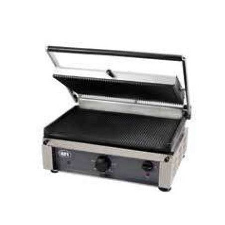 Grill toaster paninis électrique 1 plaque rainurée Surface cuisson 270x450mm