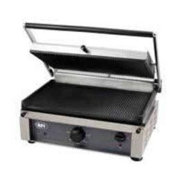 Grill toaster paninis électrique 1 plaque rainurée Surface cuisson 400x600mm