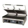 Grill toaster paninis électrique 2 plaques rainurées Surface cuisson 400x600mm
