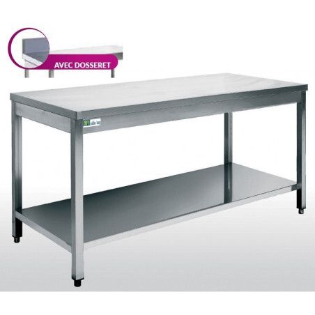 Table adossée + Dosseret Profondeur 700mm L2100 mm