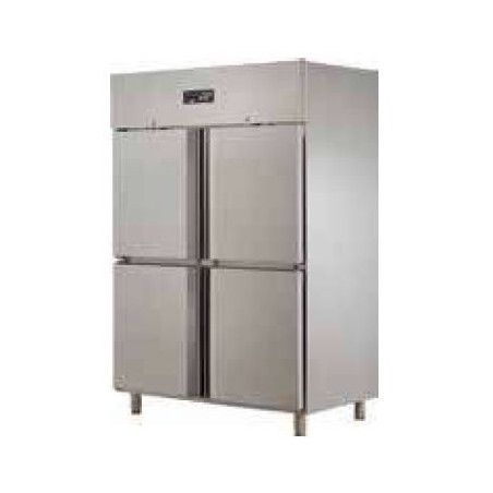 Armoire froide négative 1410L Ext inox 4 Portillons pleins Groupe Logé