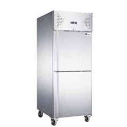 Armoire froide positive 700L inox 2 PortIllons pleins Groupe Logé