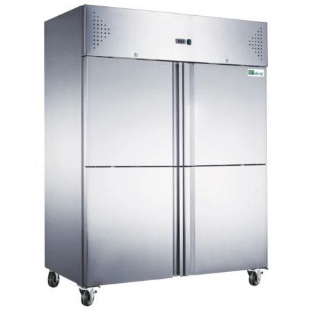 Armoire froide positive 1400L inox 4 PortIllons pleins Groupe Logé