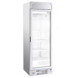 Armoire froide négative 374L Ext Blanc 1 porte vitrée Groupe Logé