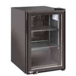 Vitrine réfrigérée Positive noire à poser Porte vitrée 60 litres