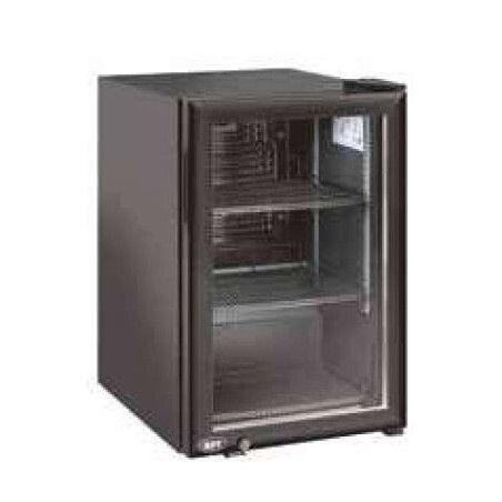 Vitrine réfrigérée Positive noire à poser Porte vitrée 60 litres