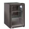 Vitrine réfrigérée Positive noire à poser Porte vitrée 60 litres