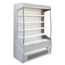 Vitrine murale Ventilée Grise Groupe logé Rideau de nuit Surface 2,40m²