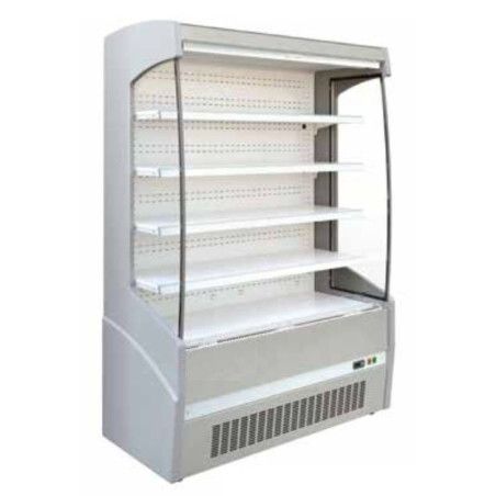 Vitrine murale Ventilée Grise Groupe logé Rideau de nuit Surface 2,40m²