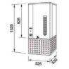 Refroidisseur eau Vertical Cuve 90L Débit 80L/h de +20°C à +1°C