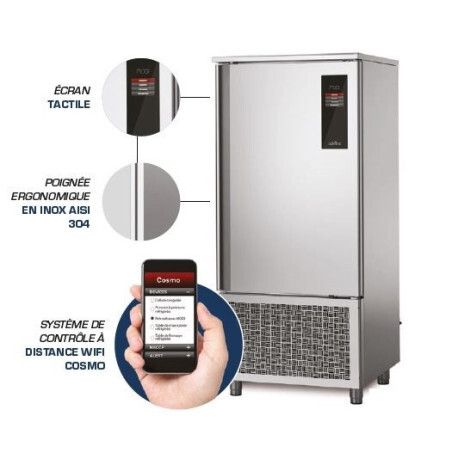 Cellule Refroidissement Congélation rapide 10 double niveaux GN1/1 et 600x400