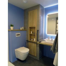 Salle de bain préfabriquée NORIA Spécial PMR 3,8m²