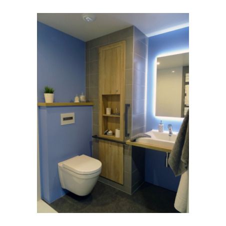 Salle de bain préfabriquée NORIA Spécial PMR 3,8m²