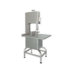 Scie à os Inox Mono Plateau fixe 35Kg Lame 2460x20mm Sur socle