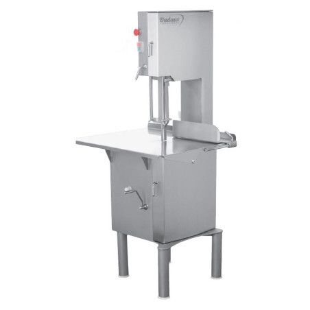 Scie à os Inox Triphasé  Lame 2490x16mm Sur Socle plateau fixe