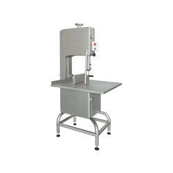 Scie à os Inox Triphasé Plateau fixe 30Kg Lame 2080x20mm Sur socle