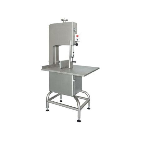 Scie à os Inox Triphasé Plateau fixe 30Kg Lame 2080x20mm Sur socle