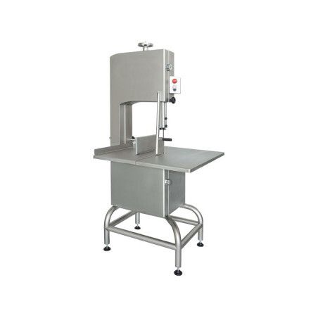 Scie à os Inox Triphasé Plateau fixe 35Kg Lame 2460x20mm Sur socle