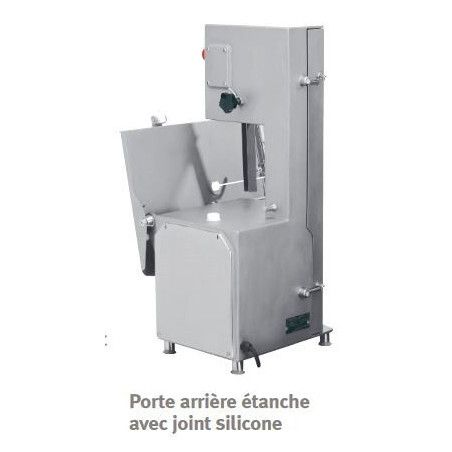 Scie à os Inox Triphasé  Lame 1740x16mm Sur table plateau fixe