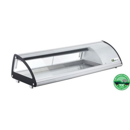 Vitrine réfrigérée Positive pour Bacs 6xGN 1/3 L1307m Hauteur 330mm