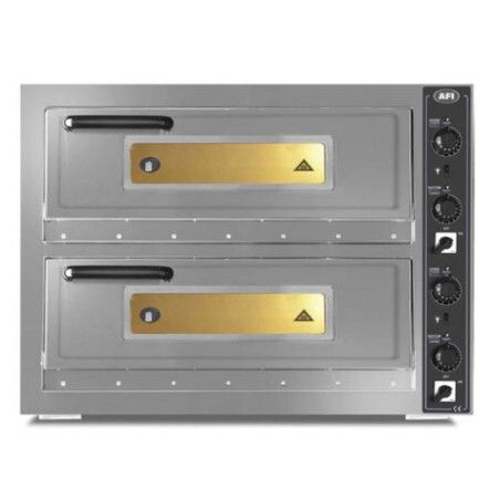 Four à pizza 2 Portes Vitrées 12 pizzas D30mm P12Kw