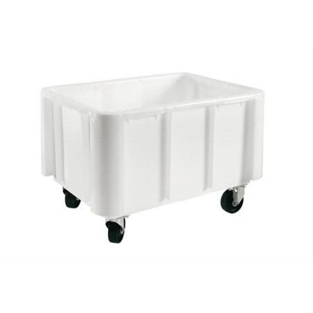 Bac grand volume 800x600mm 140 litres sur roulettes