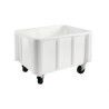 Bac grand volume 800x600mm 140 litres sur roulettes