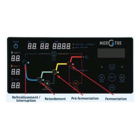 Armoire de fermentation contrôlée Capacité 20x 600/800 ou 40x 600/400
