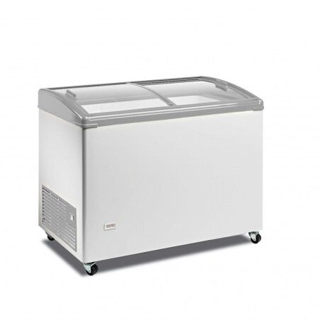 Conservateur Vitres Coulissantes bombées à clé 348L Net