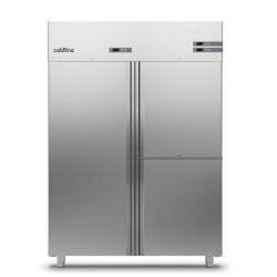 Armoire froide négative 1400L Ext Inox 3 porte portillon Sans groupe