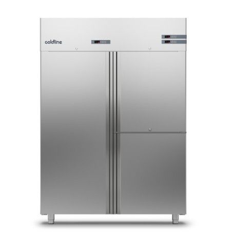 Armoire froide négative 1400L Ext Inox 3 porte portillon Groupe Logé