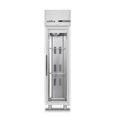 Armoire froide positive 350L Ext Inox 1 porte vitrée Sans groupe