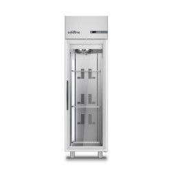 Armoire froide positive 500L Ext Inox 1 porte vitrée Sans groupe