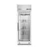 Armoire froide positive 600L Ext Inox 1 porte vitrée Sans groupe