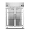 Armoire froide positive 1400L Ext Inox 2 portes vitrées Groupe Logé