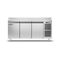 Table négative Groupe Logé 3 Portes 356L P600 GN1/1 Plan travail adosé