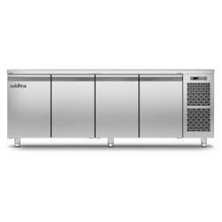 Table négative Groupe Logé 4 Portes 480L P600 GN1/1 Plan travail