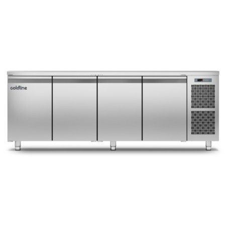 Table négative Groupe Logé 4 Portes 480L P600 GN1/1 Sans plan travail