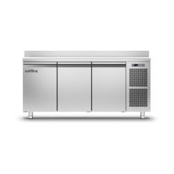 Table négative Groupe Logé 3 Portes 415L P700 GN1/1 Plan travail adossé