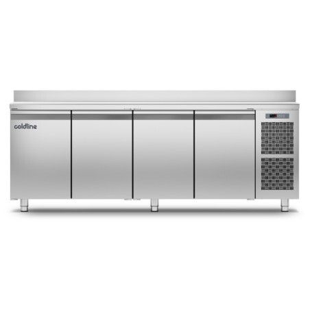 Table négative Groupe Logé 4 Portes 560L P700 GN1/1 Plan travail adossé