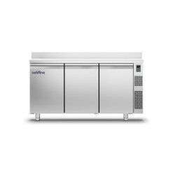 Table négative sans Groupe 3 Portes 415L P700 GN1/1 Plan travail adossé