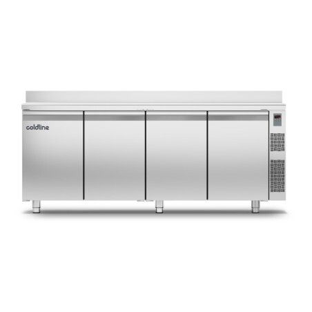 Table négative sans Groupe 4 Portes 560L P700 GN1/1 Plan travail adossé