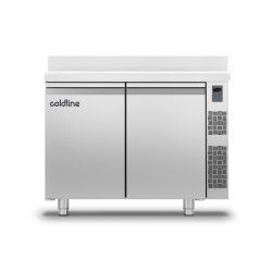 Table négative sans Groupe 2 Portes 223L P600 GN1/1 Plan travail adossé